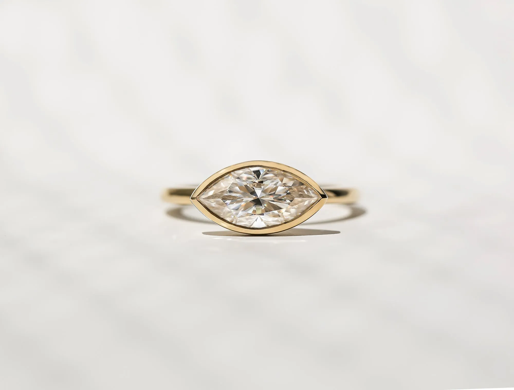 1.80ct Marquise Posh X Bezel Ring