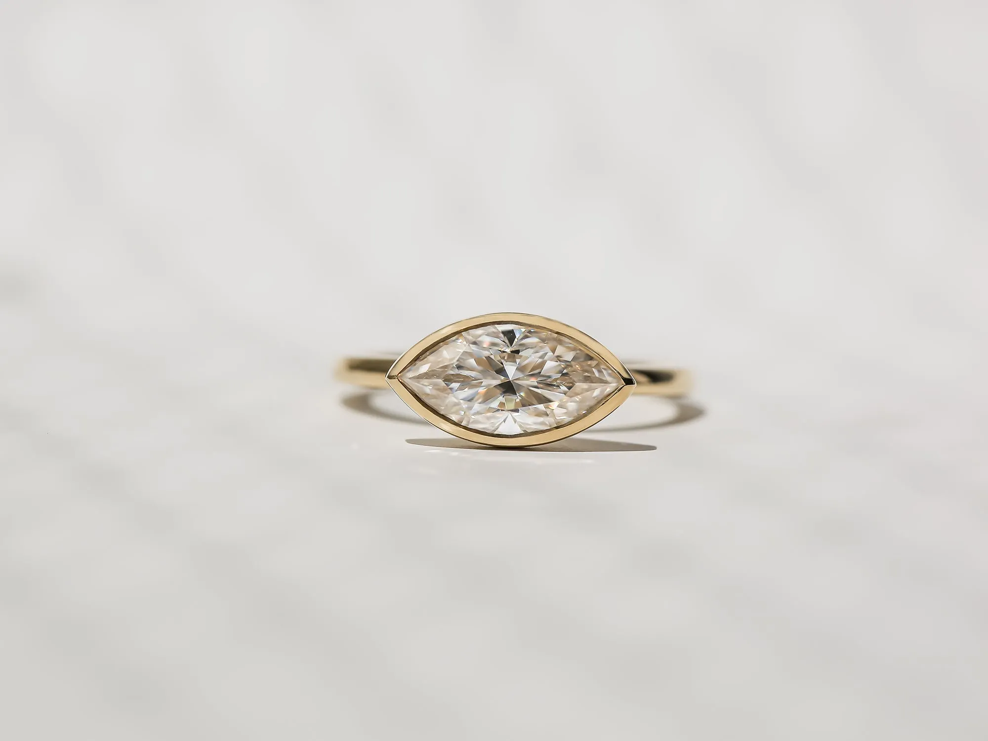 1.80ct Marquise Posh X Bezel Ring