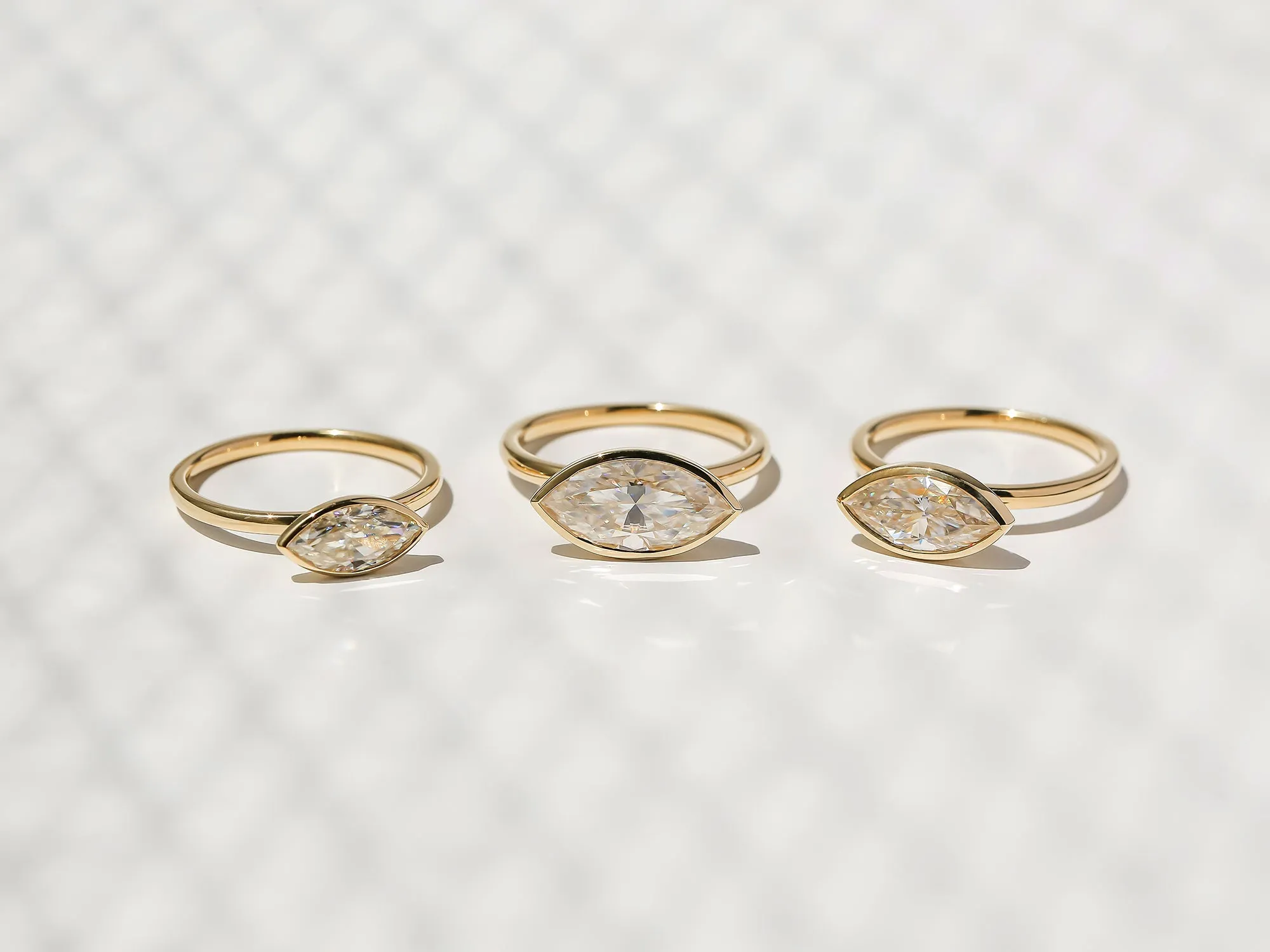 1.80ct Marquise Posh X Bezel Ring