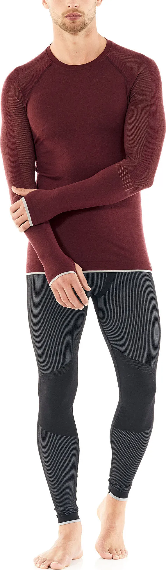 200 Zone Seamless Long Sleeve Base Layer Crewe - Men's|-|Couche de base à manches longues sans coutures 200 Zone Crewe - Homme