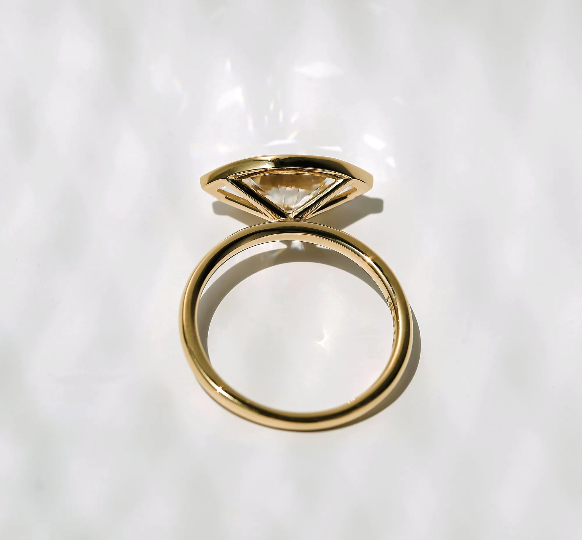 2.80ct Marquise Pret 3X Bezel Ring