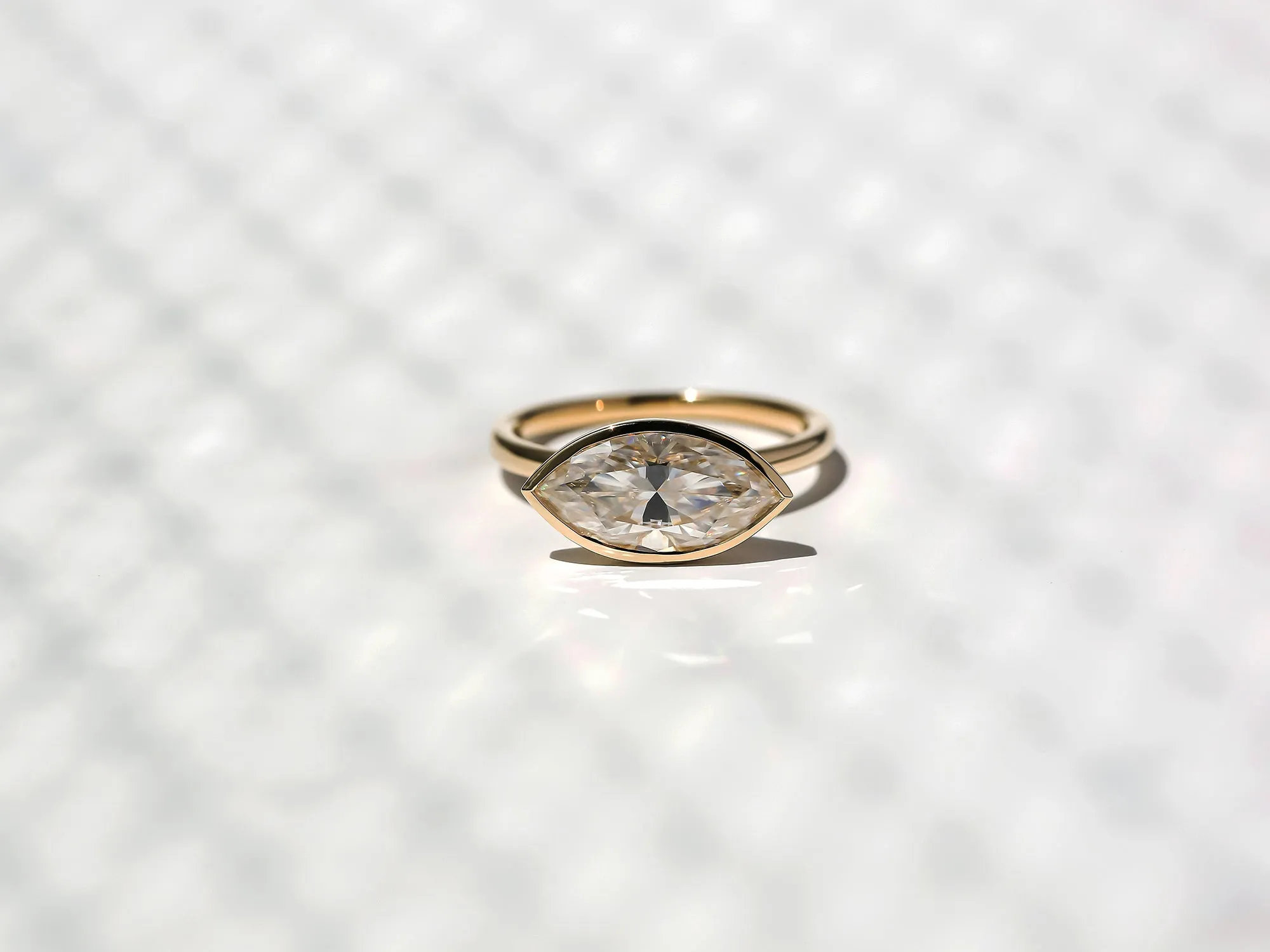 2.80ct Marquise Pret 3X Bezel Ring