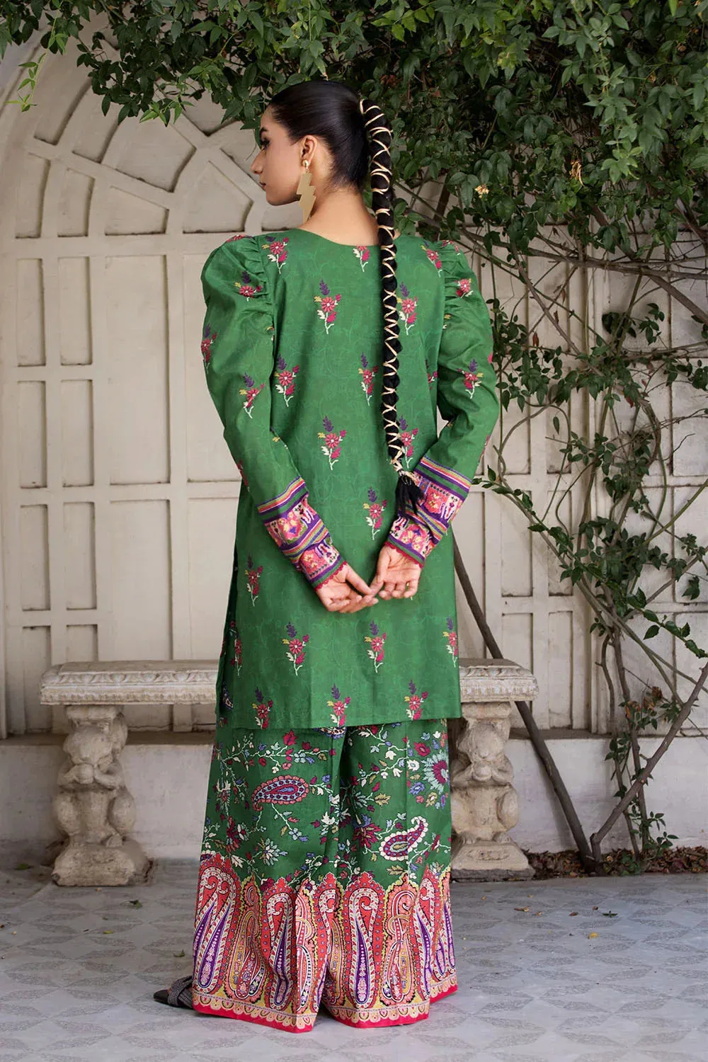 2PC Unstitched Printed Lawn Shirt and Trouser KST-2645