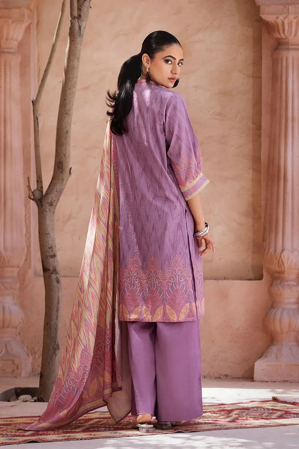 3PC Printed Unstitched Lawn Suit KLA-2690