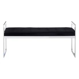 Allure Long Black Seat Bench