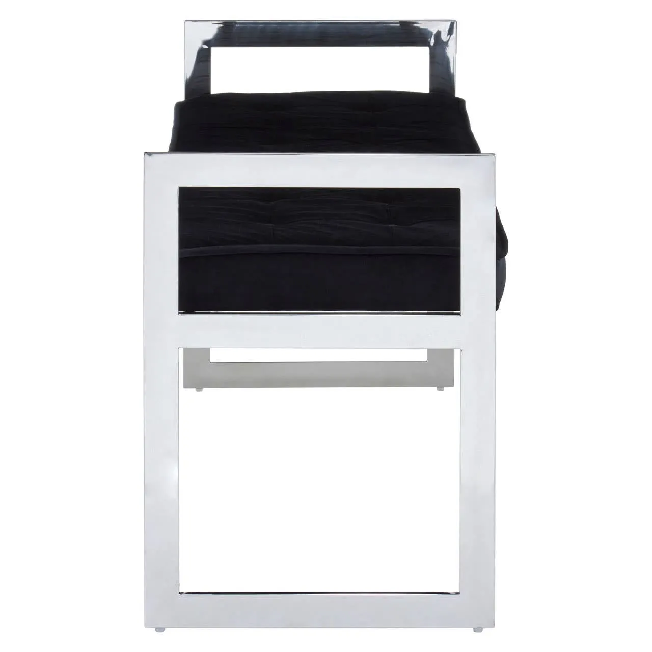 Allure Long Black Seat Bench