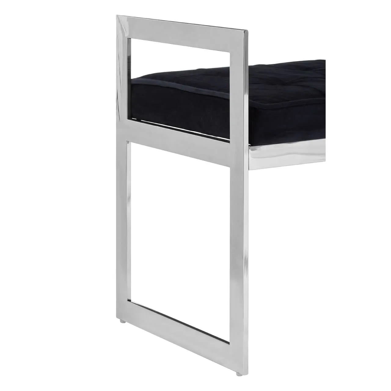 Allure Long Black Seat Bench