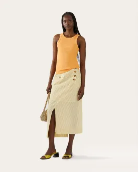 Bailey Tank Cotton Blend Jersey Orange