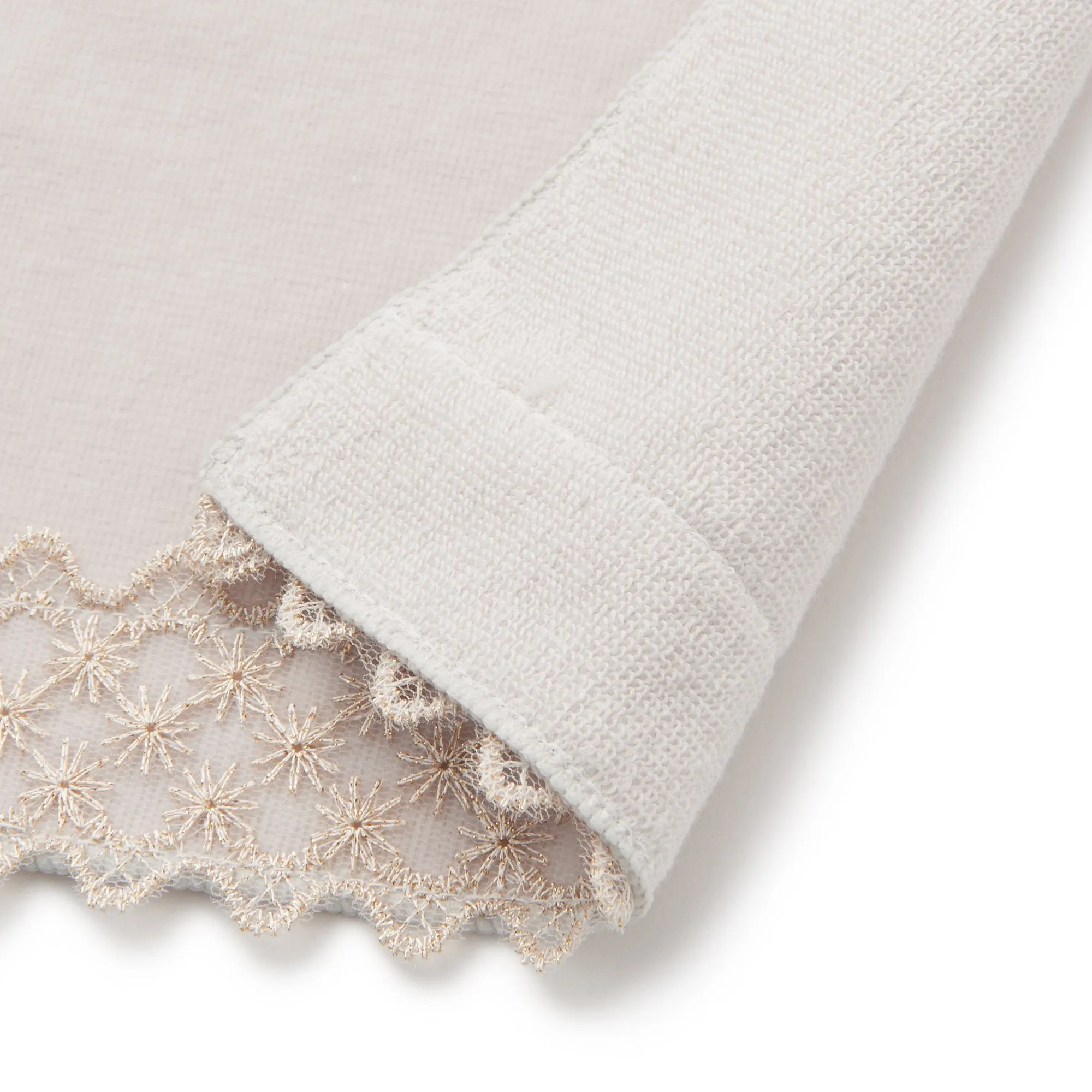 Ballot Antibacterial Deodorant Modern Lace Handkerchief  Gray