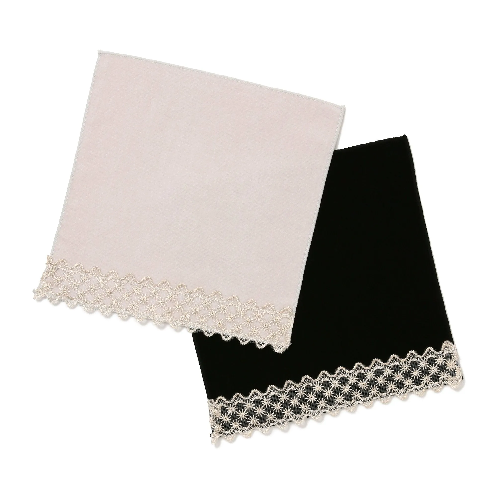 Ballot Antibacterial Deodorant Modern Lace Handkerchief  Gray