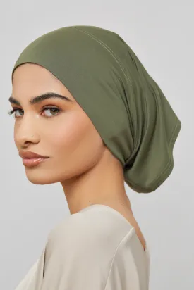 Bamboo Jersey Undercap - Olive Night