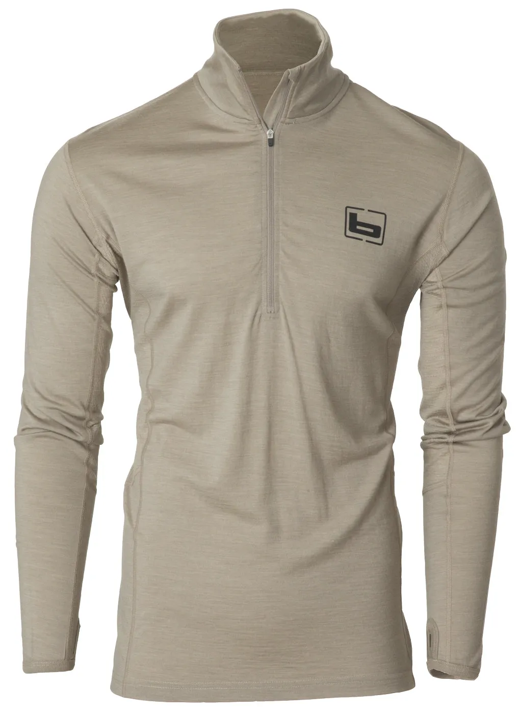 Banded Merino Wool Baselayer 1/4 Zip Pullover - 180g