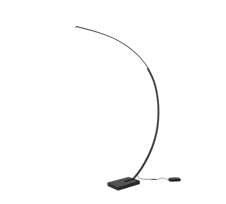 Bangkok Floor Lamp - Matt Black Finish