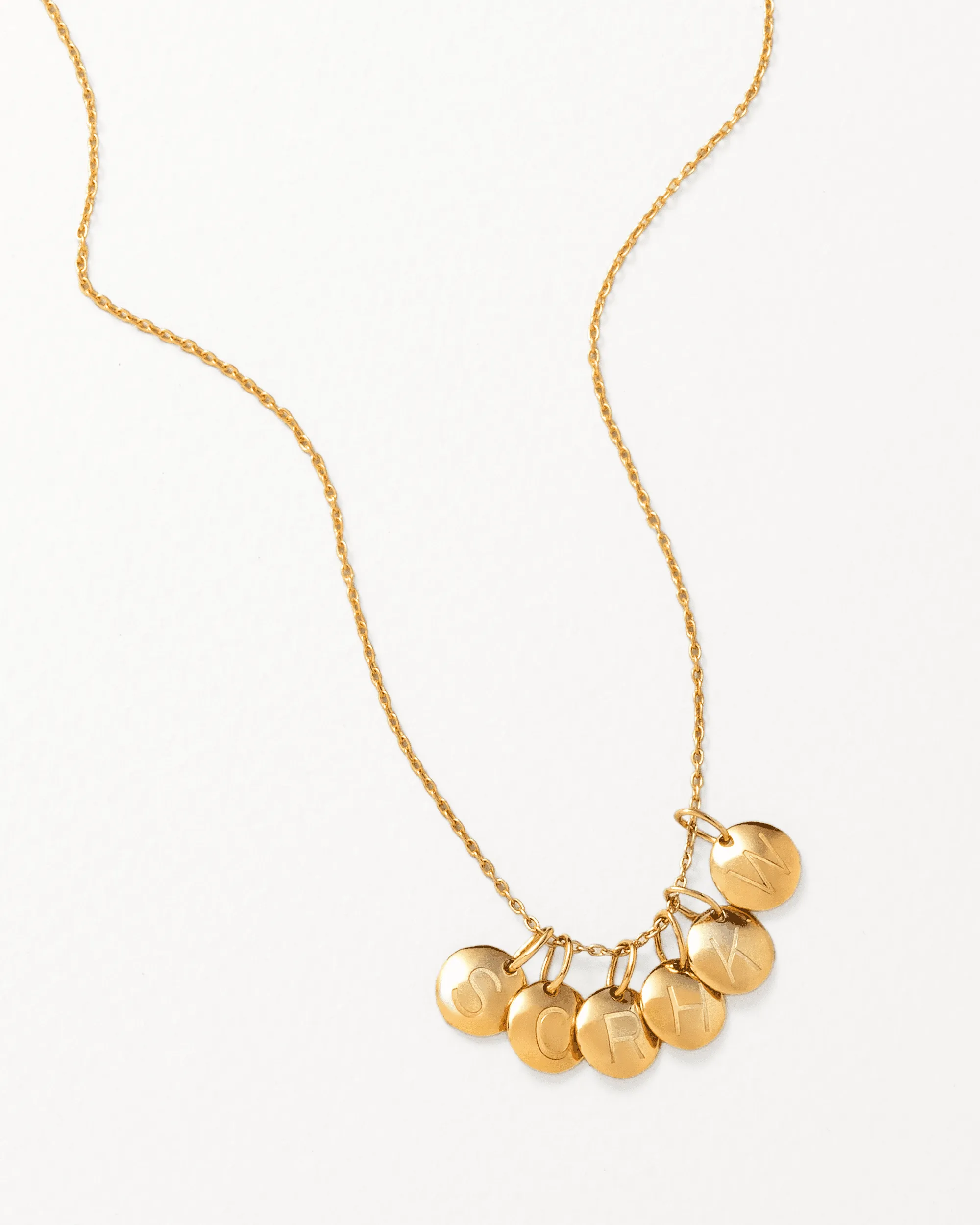 Birthstone Charm Necklace - 18K Rose Vermeil