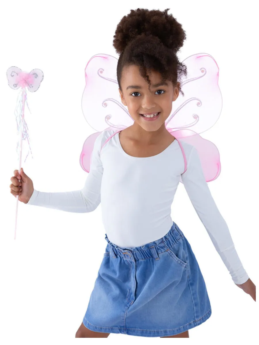 Butterfly Wings & Wand, Pink