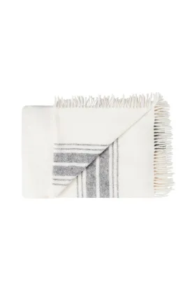 Cardrona 100% Wool 140 X 240cm Check Throw Ash