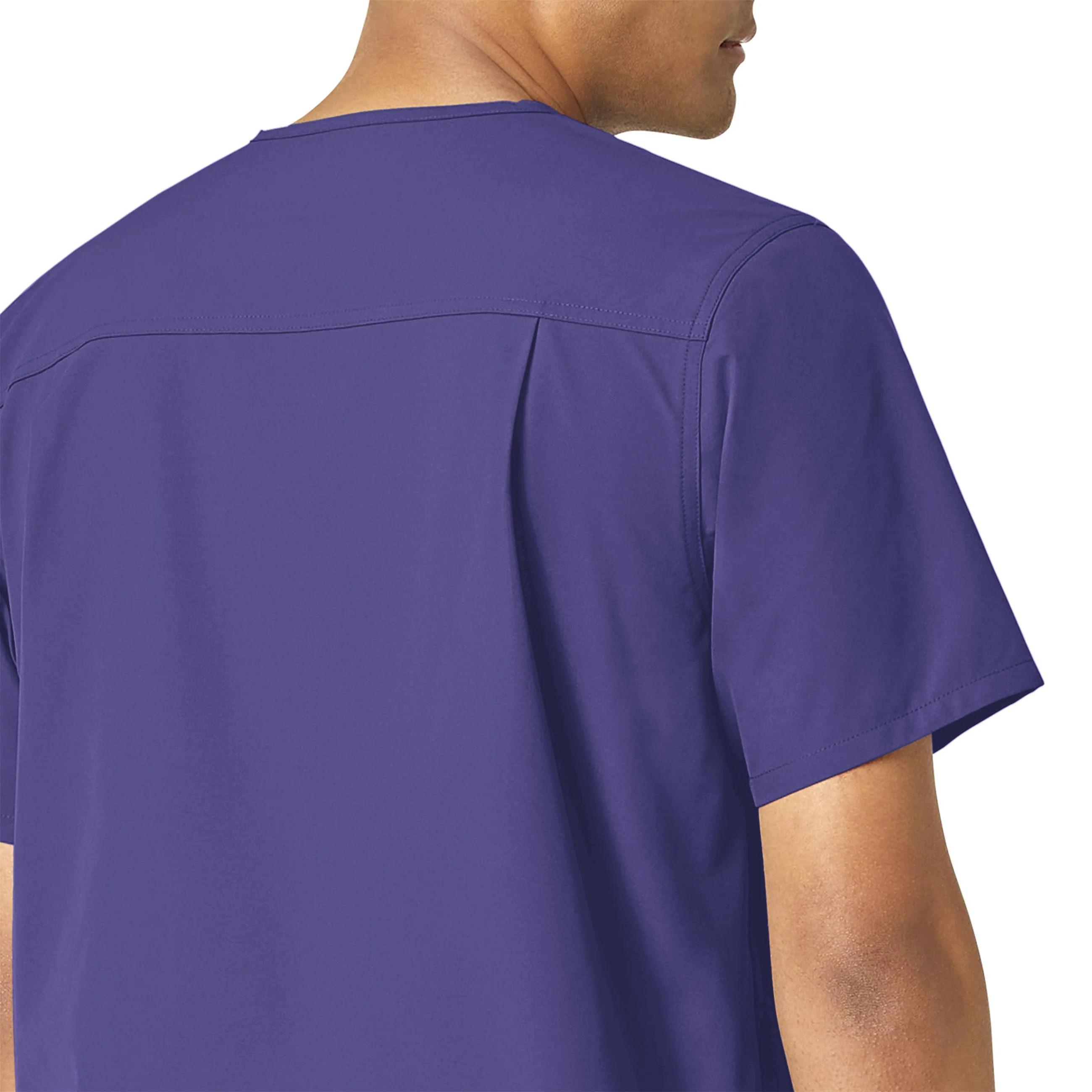 Carhartt Force Essentials Men's V-Neck Shirttail Scrub Top - Grape