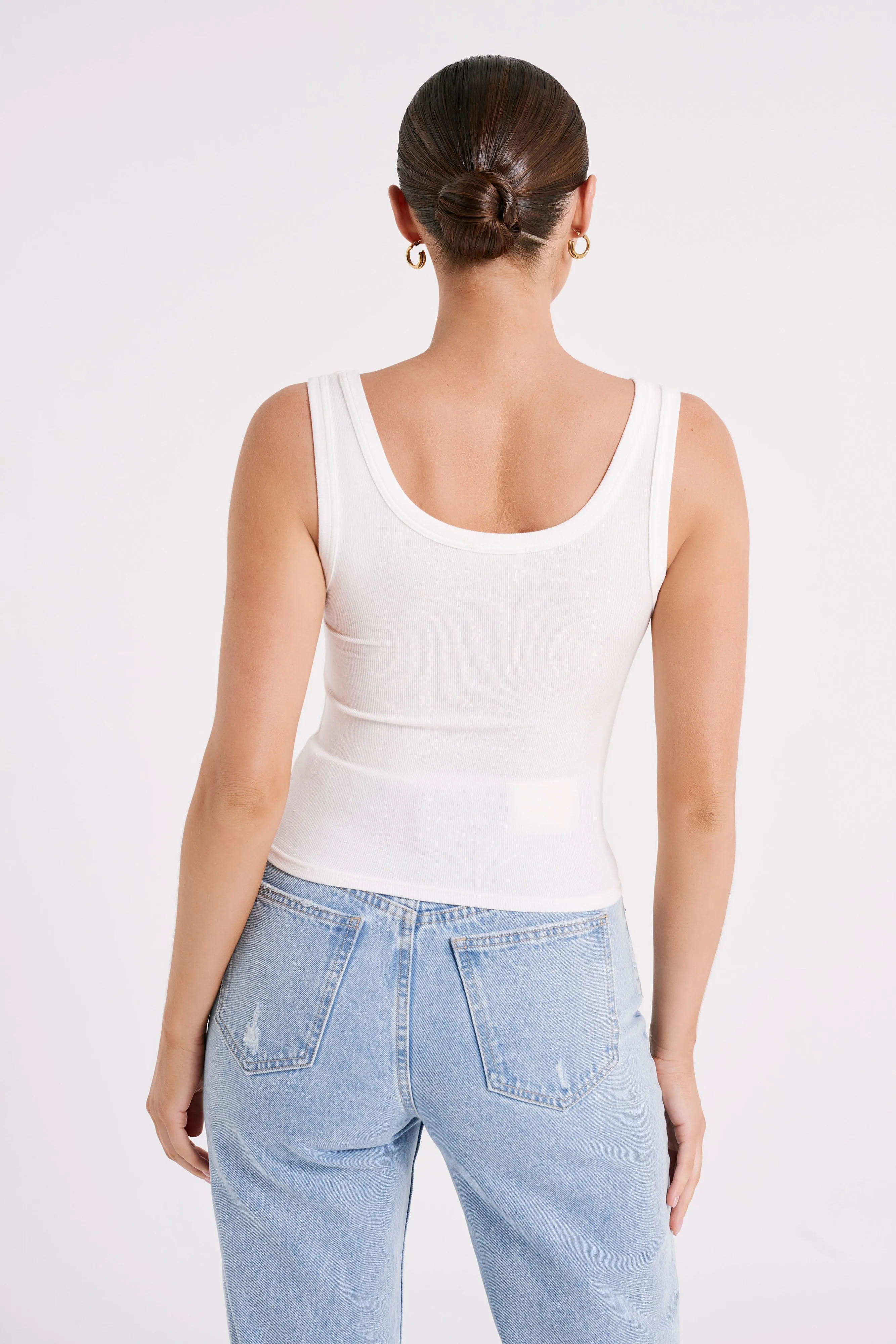 Chandler Modal Tank Top - White