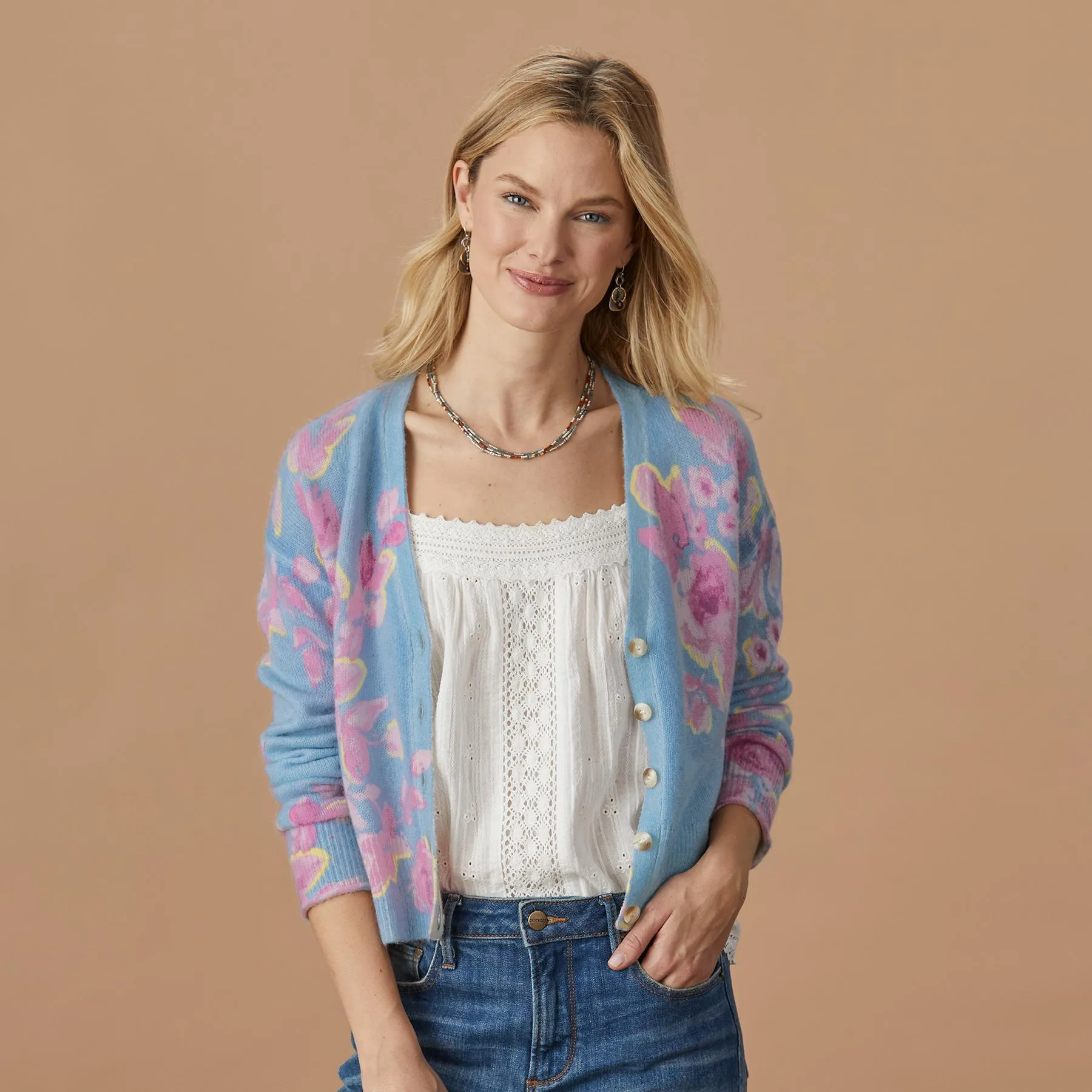 Dahlia Bloom Cardigan