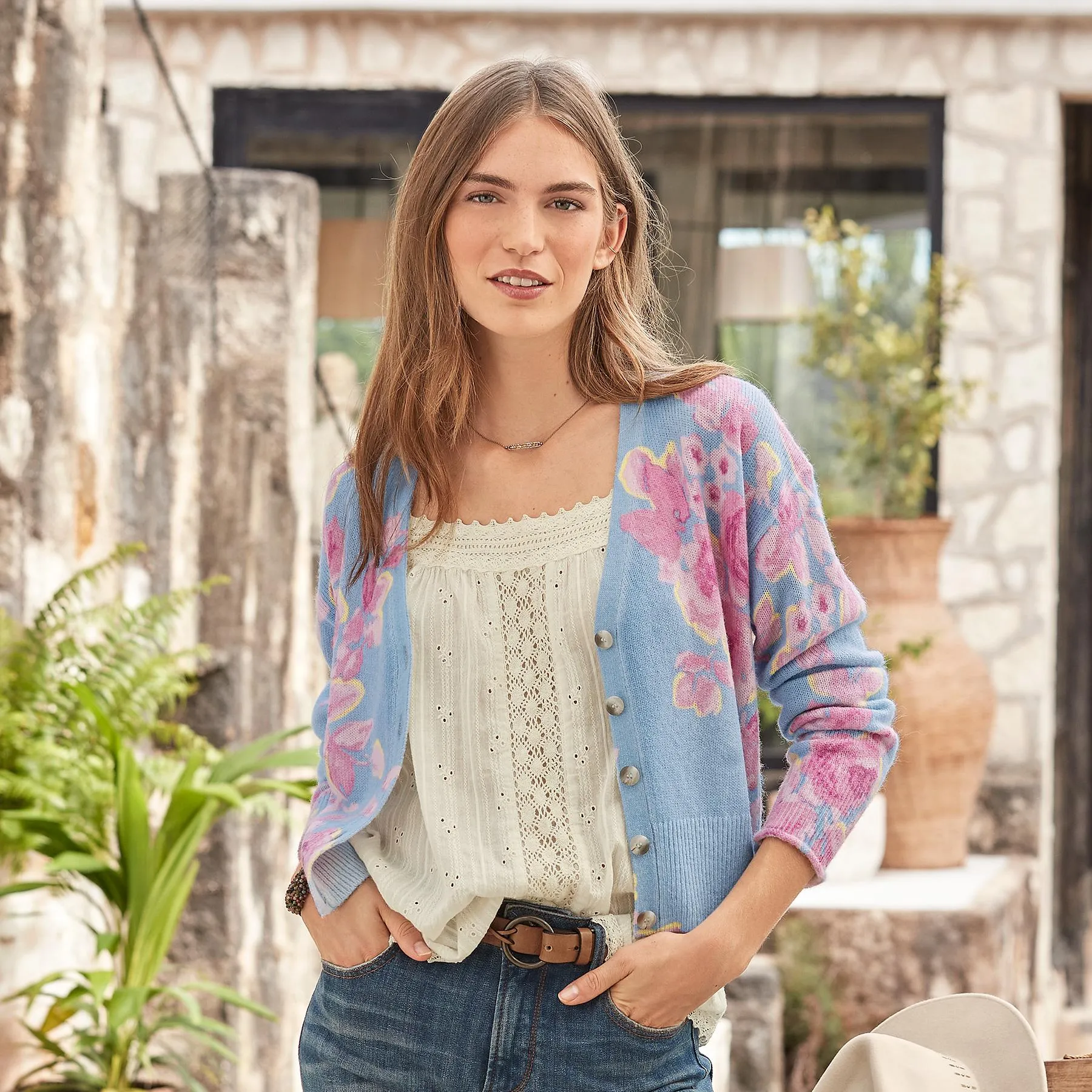 Dahlia Bloom Cardigan