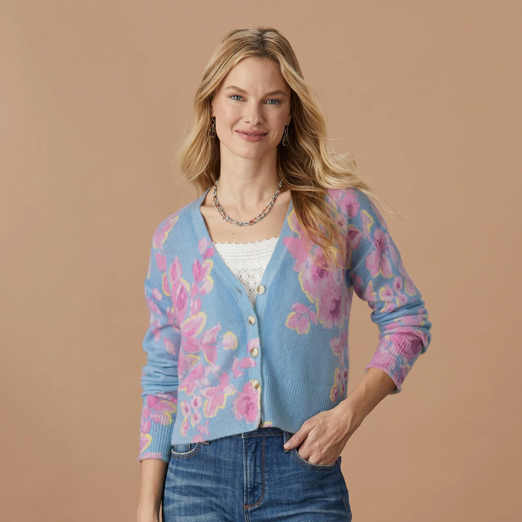 Dahlia Bloom Cardigan