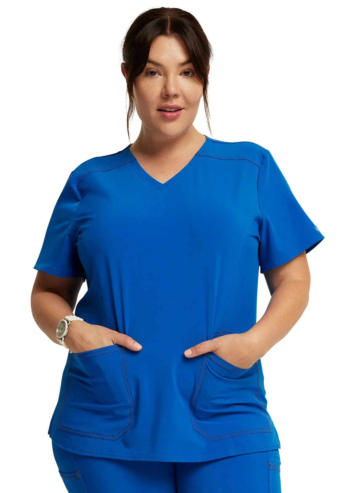 Dickies Riveting  V-neck Scrub Top DK747
