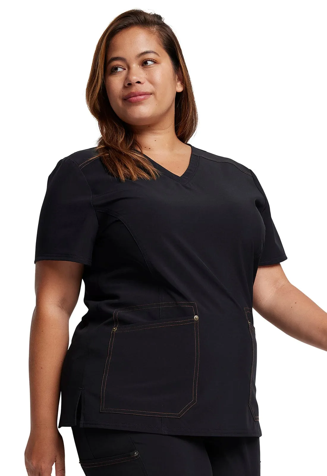 Dickies Riveting  V-neck Scrub Top DK747