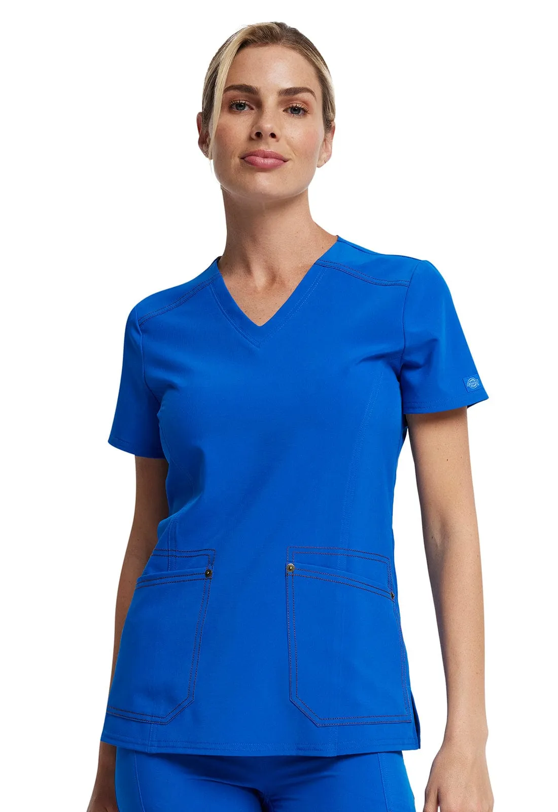 Dickies Riveting  V-neck Scrub Top DK747