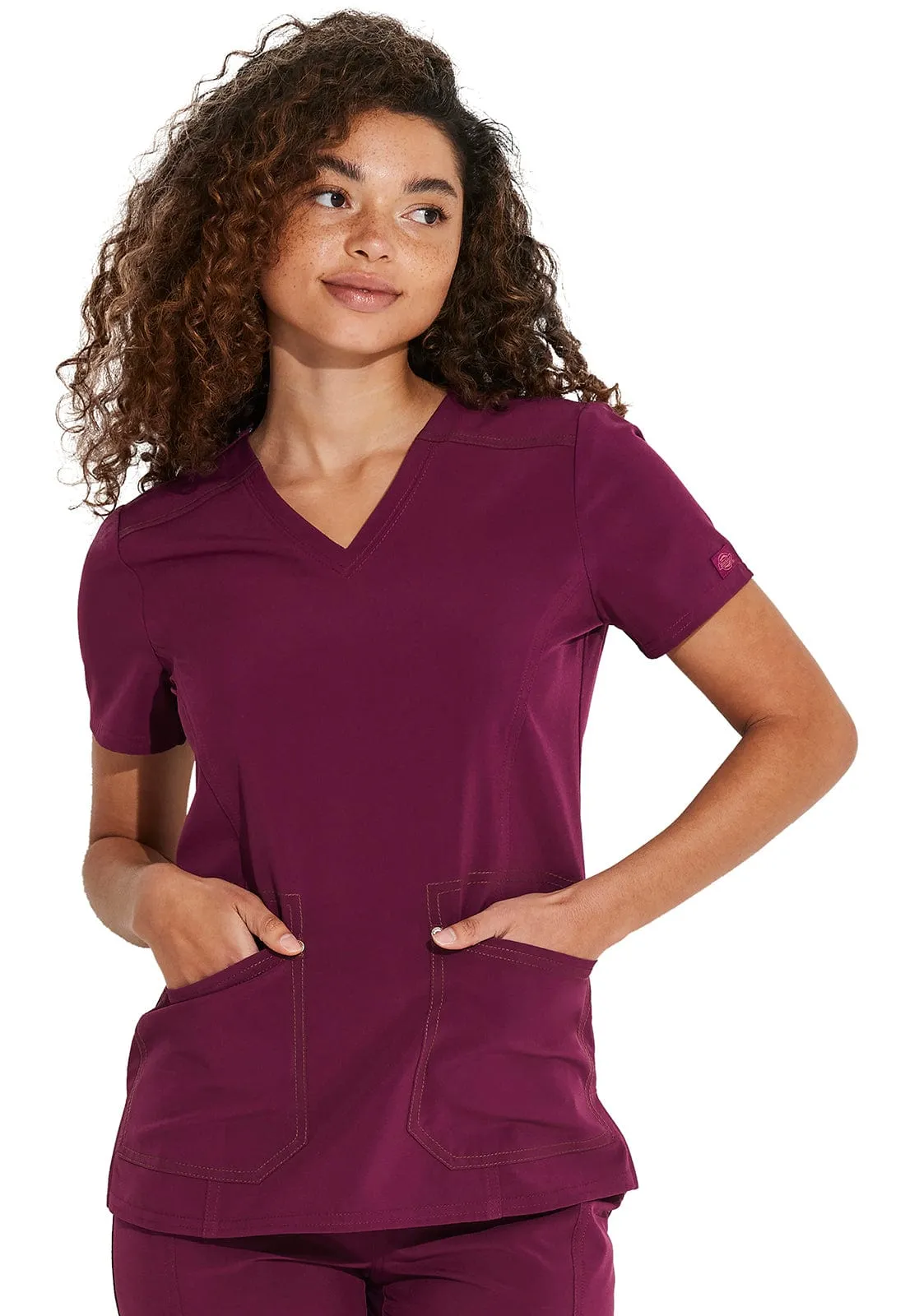 Dickies Riveting  V-neck Scrub Top DK747