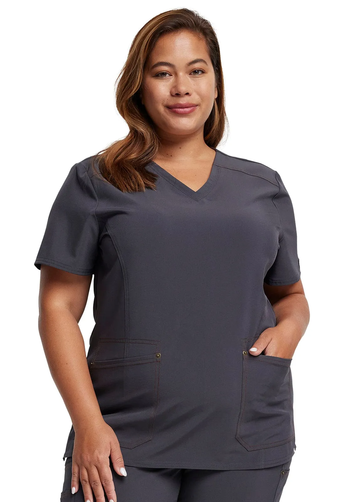 Dickies Riveting  V-neck Scrub Top DK747