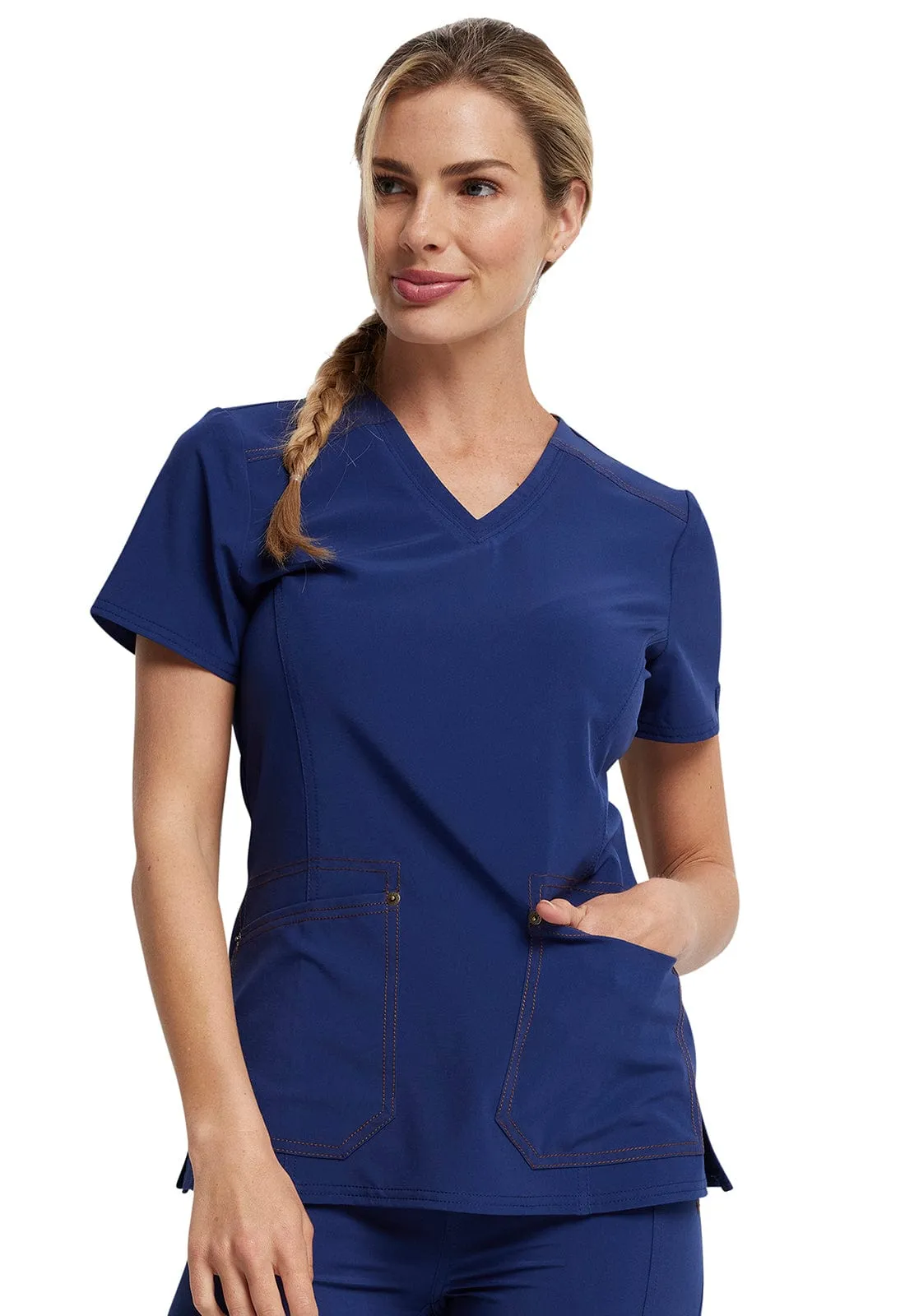 Dickies Riveting  V-neck Scrub Top DK747