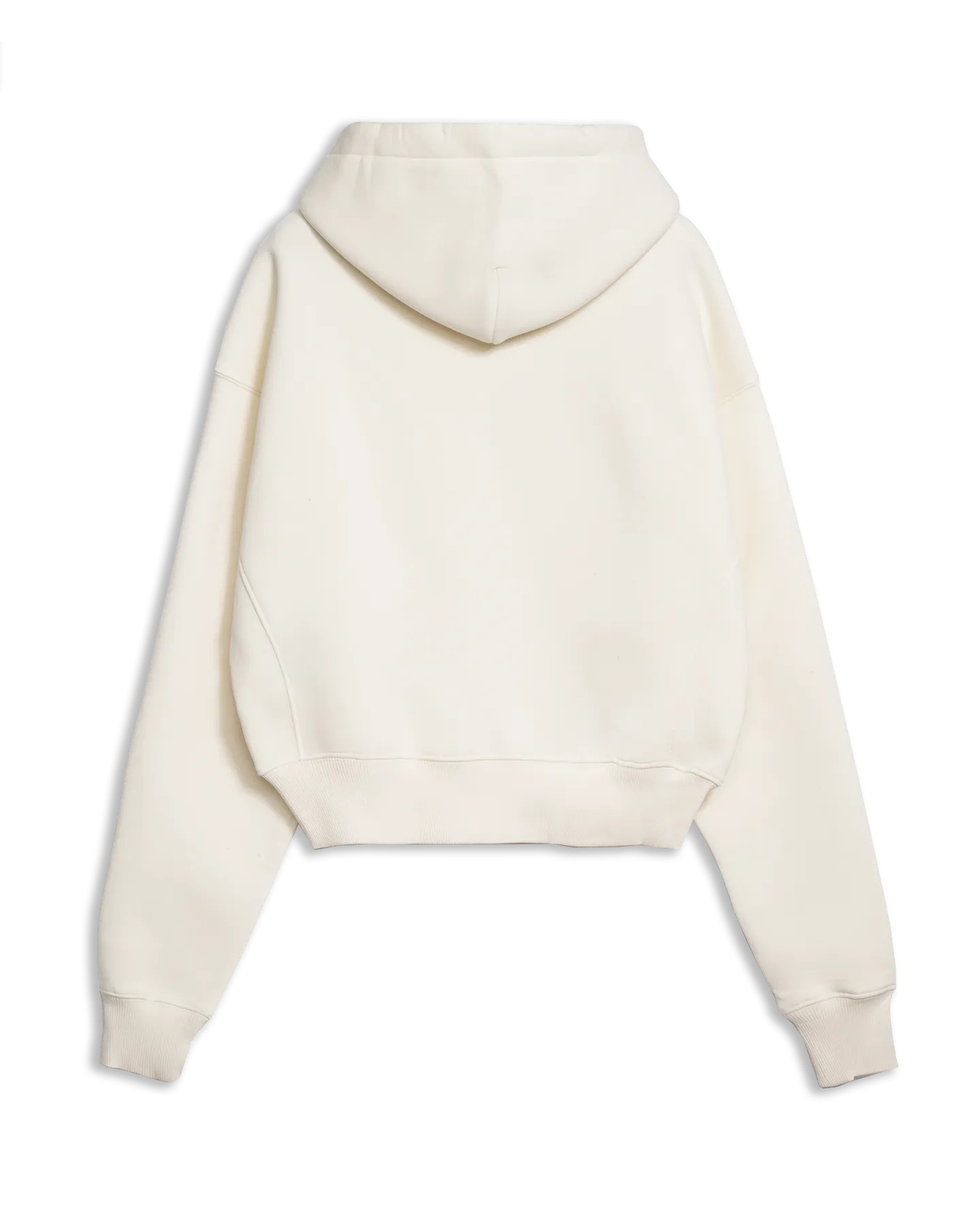 DSTLD Women's Cropped Hoodie in Off White