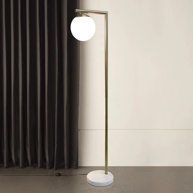 Elegant Brass & Marble Floor Lamp