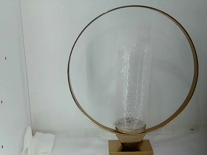 Elegant Gold Modern Metal Ring Candle Holder Home Accessory