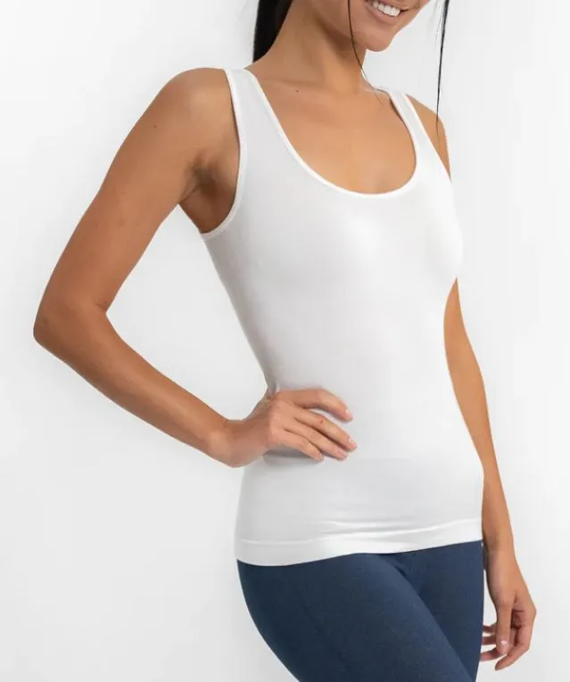 Elietian Reversible V-Neck to Scoop Neck Tank
