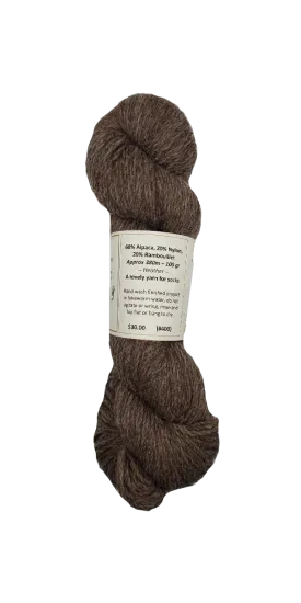 Heather 60% Alpaca 20% Nylon 20% Rambouillet SKU 400