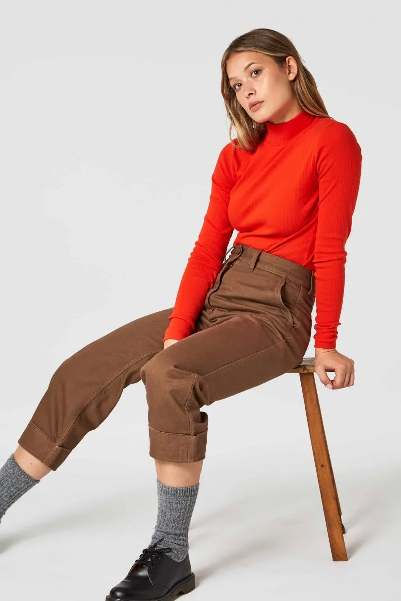 jacobina top rib burnt orange