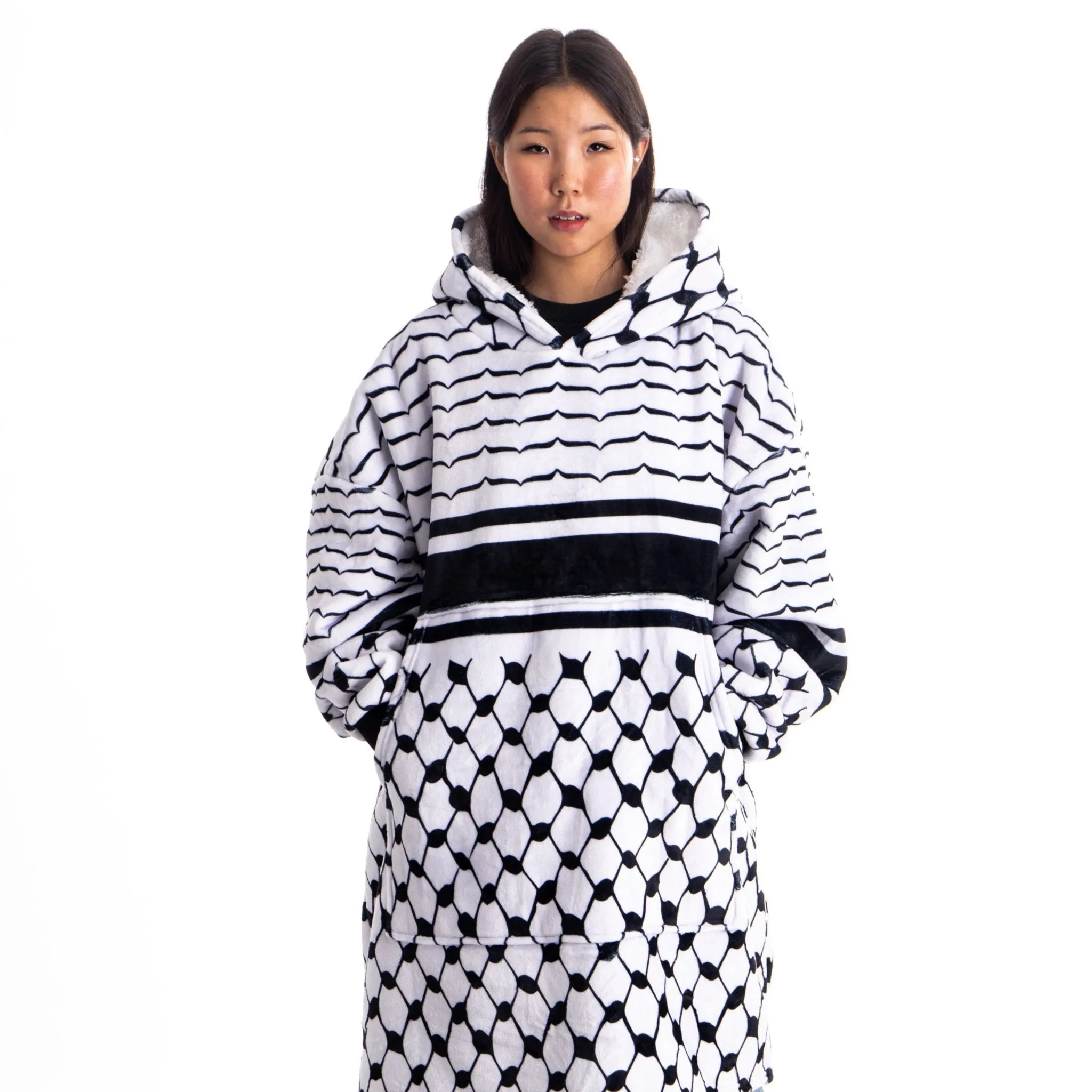 Kufiya Blanket Hoodie