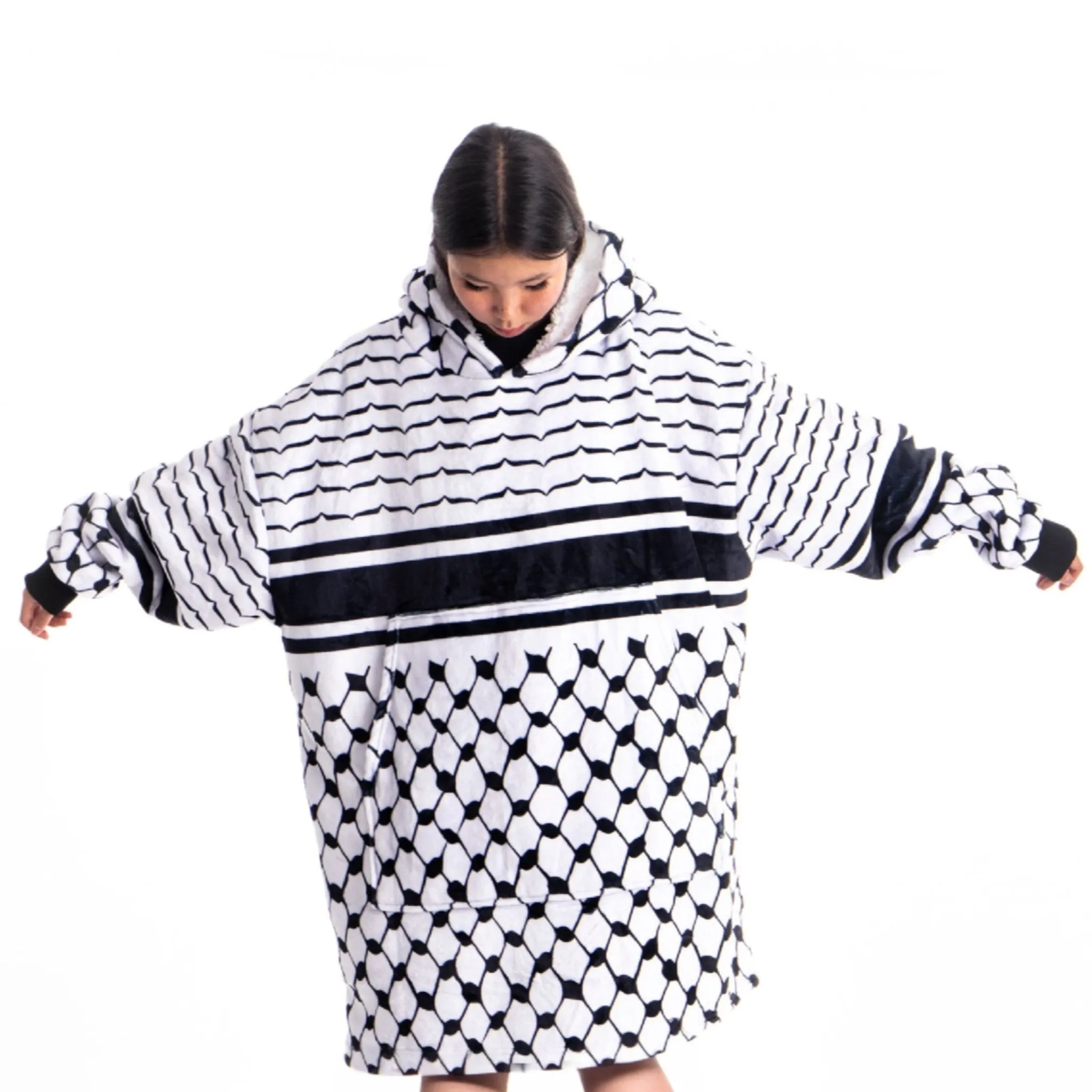 Kufiya Blanket Hoodie