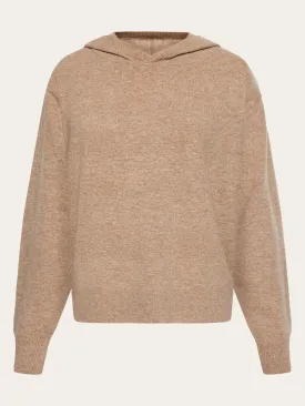 Lambswool hood knit - RWS - Kelp melange