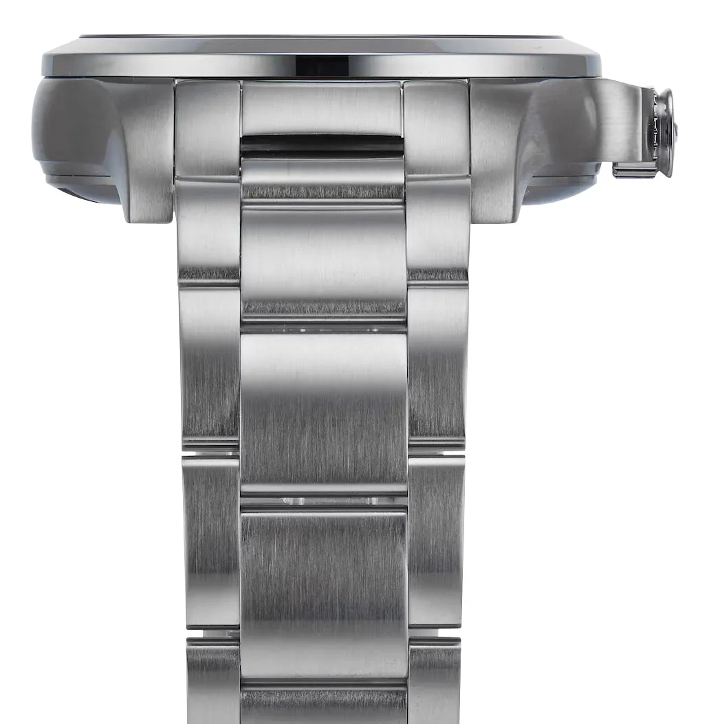 Longines Conquest V.H.P. Mens Quartz Watch - Stainless Steel, Black Dial, Perpetual Calendar Date - Model L3.716.4.56.6