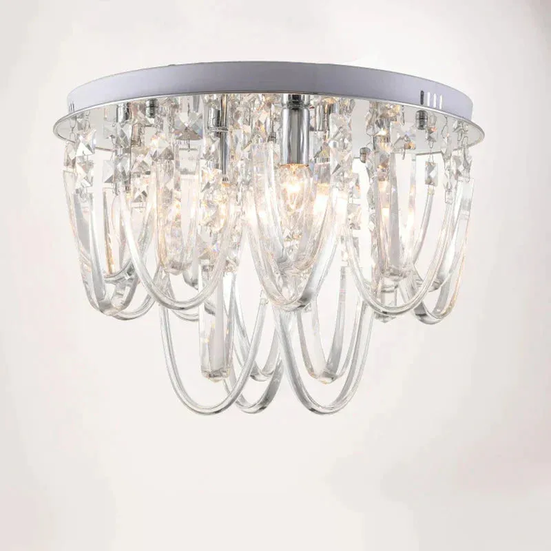 Luxury LED Crystal Pendant Lights Crystal Hanging Design Pendant Lighting For Kitchen Bedroom Hall Lamparas Infantiles Techo