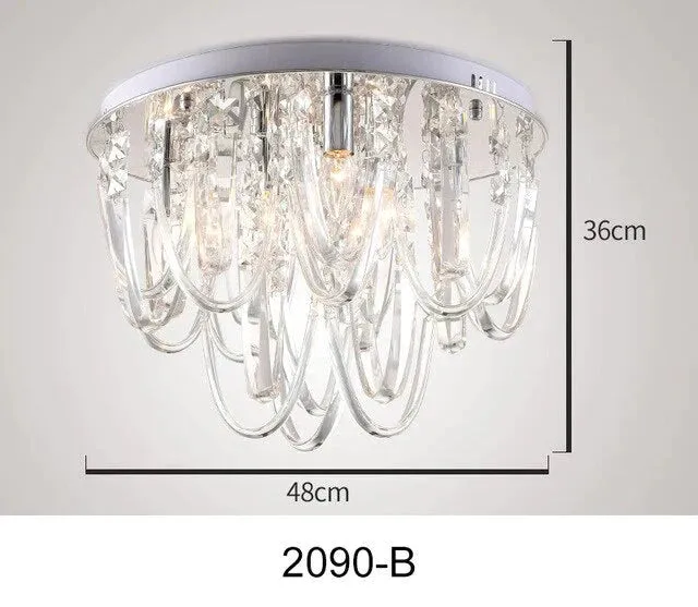 Luxury LED Crystal Pendant Lights Crystal Hanging Design Pendant Lighting For Kitchen Bedroom Hall Lamparas Infantiles Techo