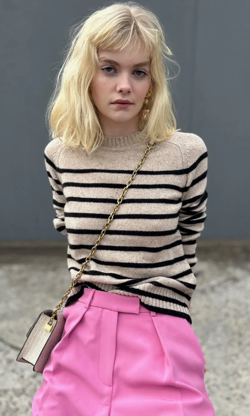 Marella Striped cashmere / wool Crew