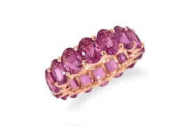 Maxi Eternity Ring Purple Sapphire & 14kt Gold