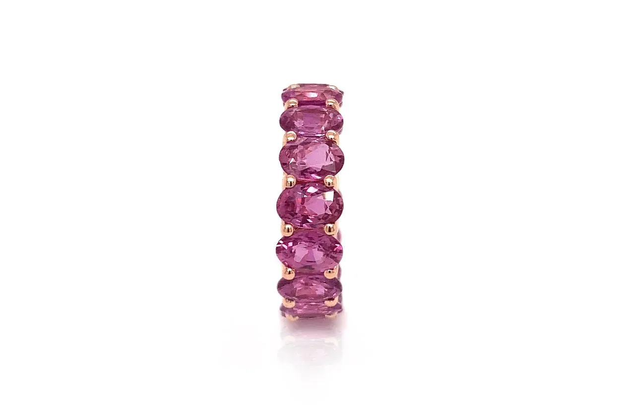 Maxi Eternity Ring Purple Sapphire & 14kt Gold