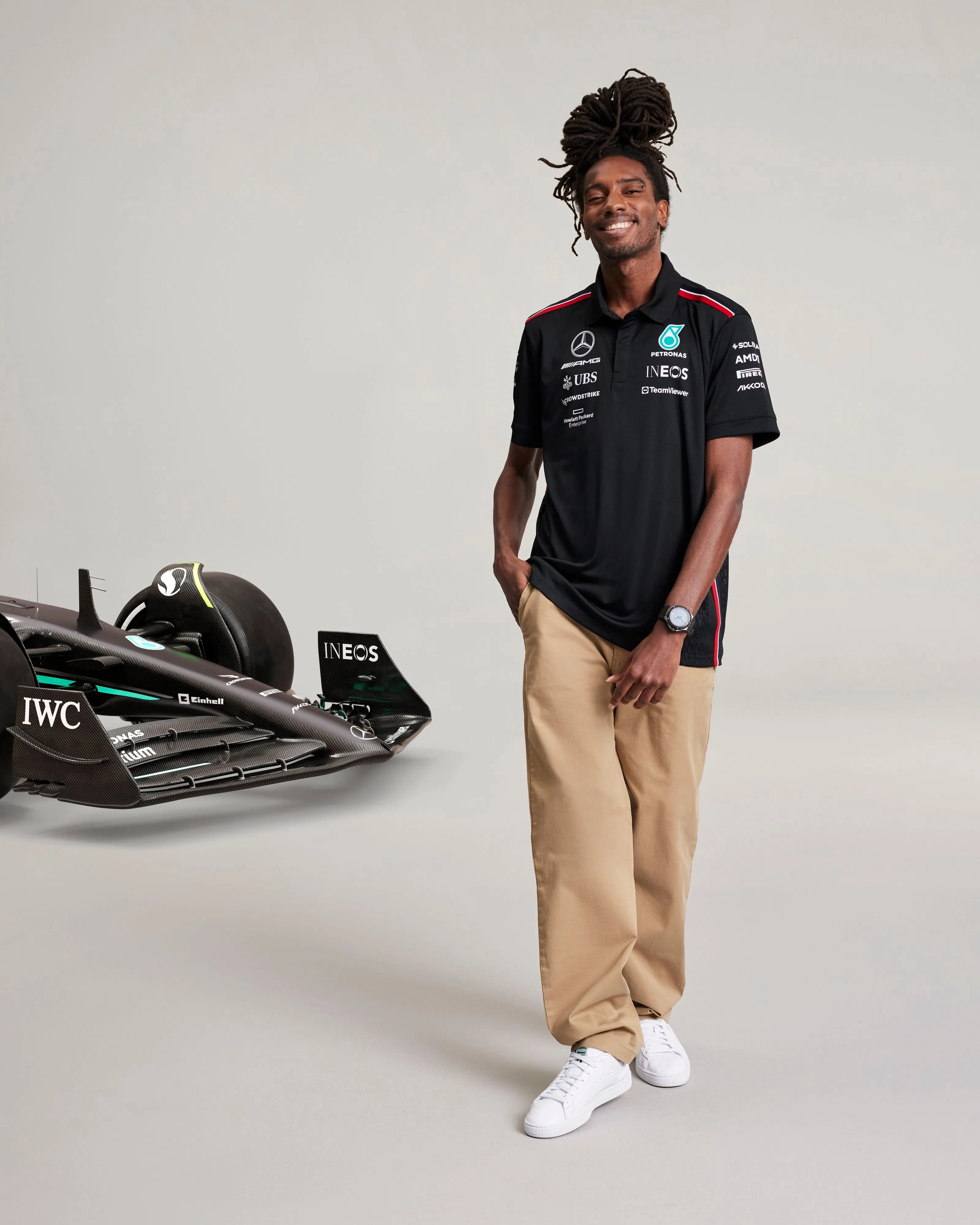 Mens 2023 Team Polo Black