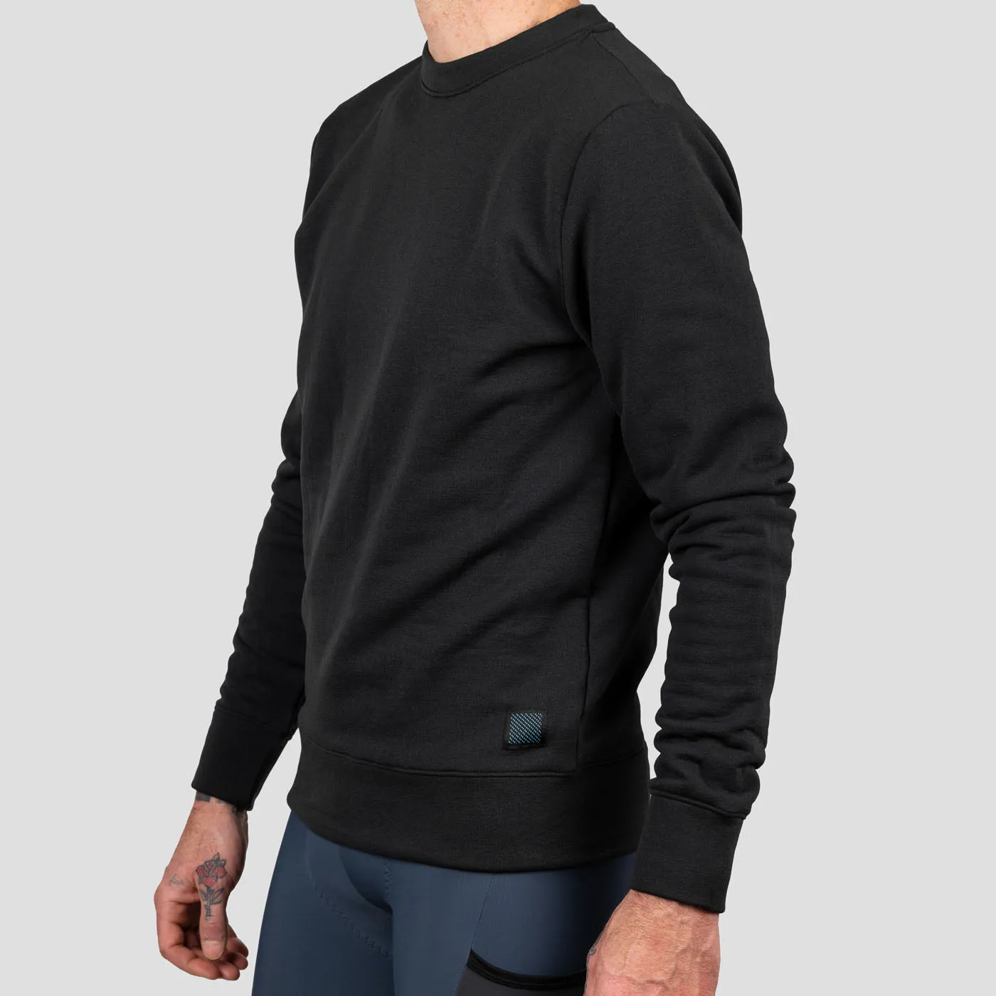 Exclusive Edition Mens Decadent Merino Pullover Sweater in Obsidian Color
