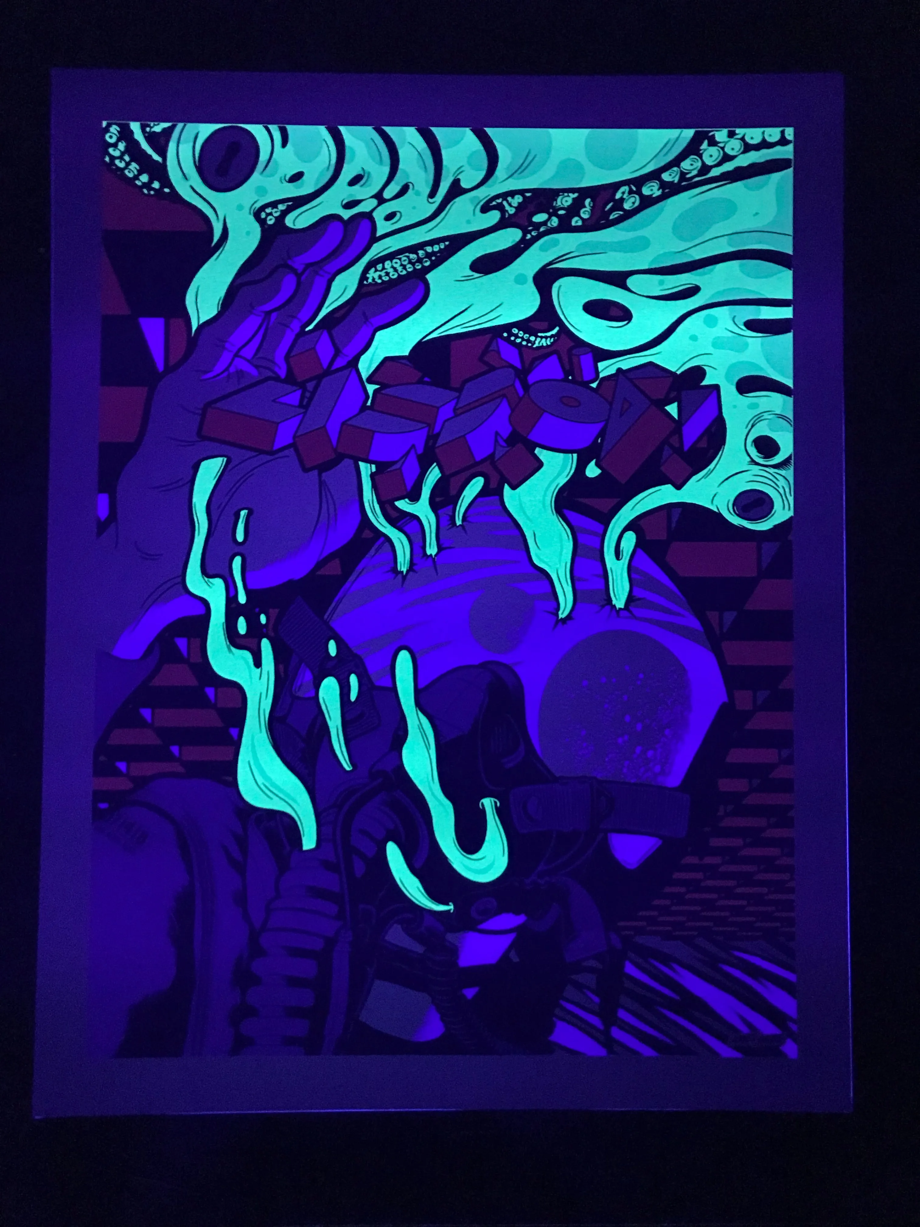 Pearl Jam 2018 Lisbon, PT Poster - Gold Variant Edition