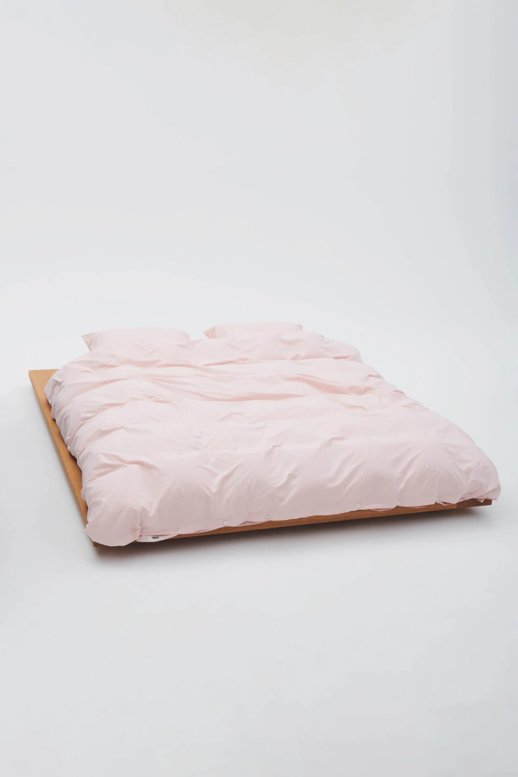 Percale King Duvet Cover Petal Pink